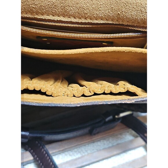 Patricia Nash Finch Leather Crossbody Bag Purse White Exotic Cat Brand New - Picture 7 of 10